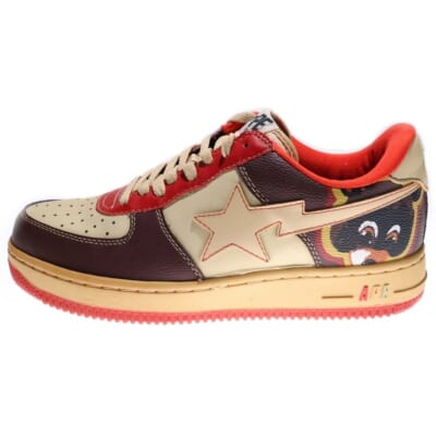 【観賞用2007年製】 ×Kanye West BAPE STA LOW 0607FS-001 ×カニエウエスト べイプスタ ローカットスニーカー US9/27.0cm マルチ Bランク