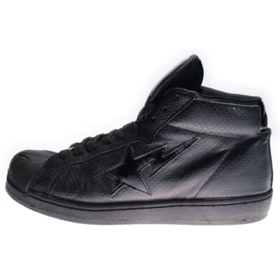 FOOTSOLDIER フットソルジャー べイプスタ ミッドカットスニーカー US9.5/27.5cm ブラック Bランク