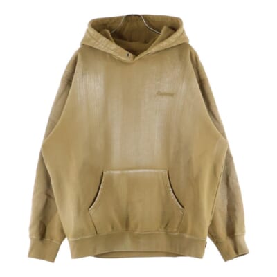 21SS Brush Stroke Hooded ブロッシュストローク フーデッド プルオーバーパーカー ベージュ Bランク