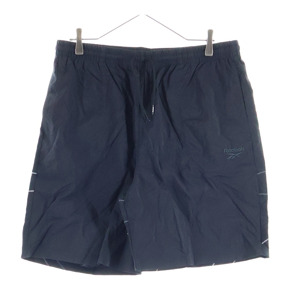 フロント刺繍 HE9613 ナイロンショートパンツ ブラック Sランク