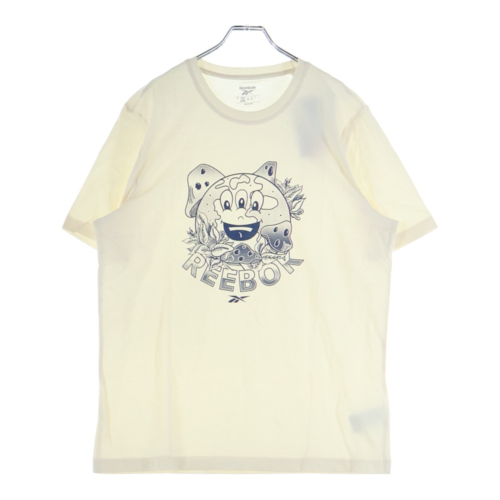 フロントプリント半袖カットソー HD4010 ベージュ Sランク