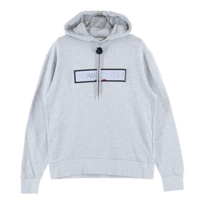 19AW リフレクターロゴ プルオーバーパーカー グレー F10918G71420 8098U Bランク