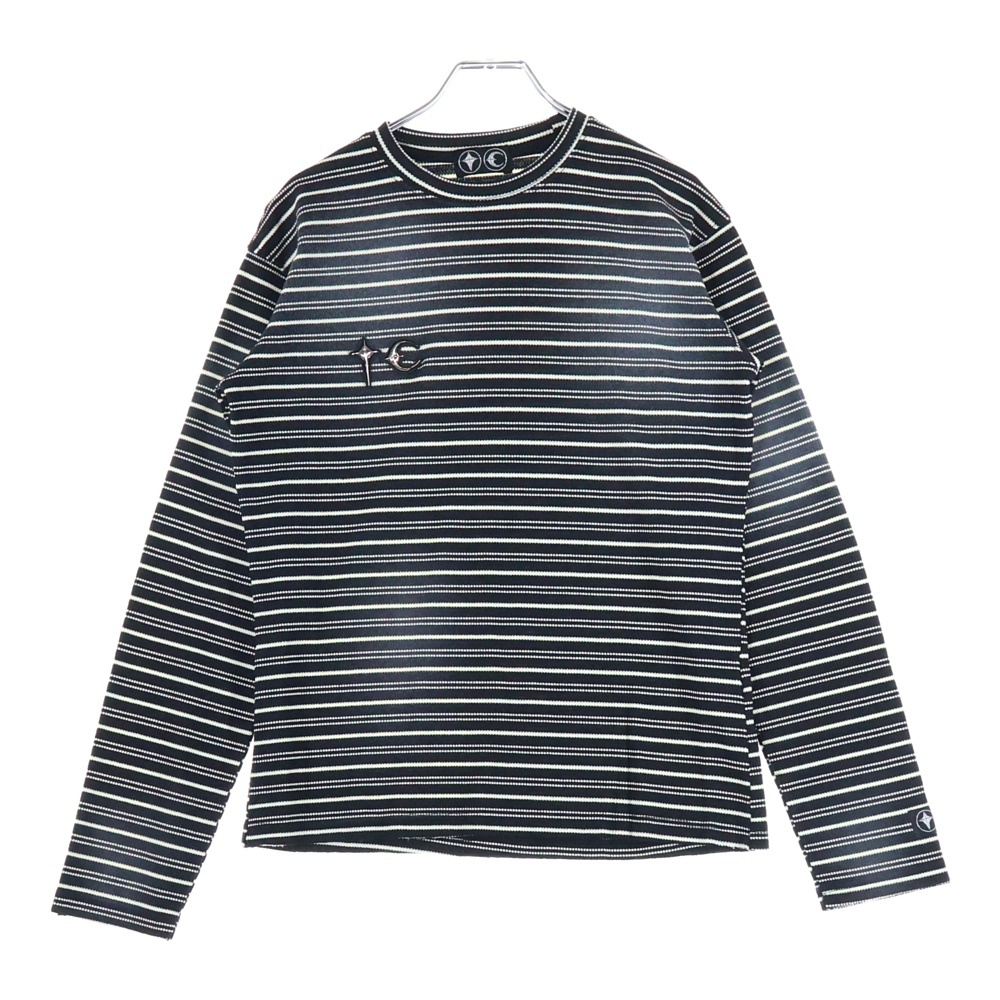 25AW TC Striped Long-Sleeve ストライプロングスリーブカットソー 長袖Tシャツ TC25TS2002 ブラック/ホワイト Aランク