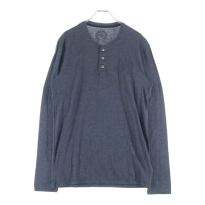 HENRY L/S T-SHIRT BSフレアボタン ヘンリーネック ロングスリーブ 長袖Tシャツ ブラック Bランク