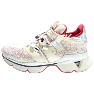 Donna Red Runner レッドランナー ローカットスニーカー レディース ホワイト/レッド Bランク