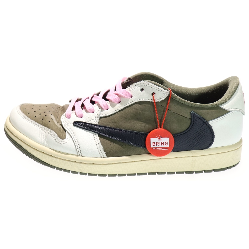 ナイキ ×TRAVIS SCOTT AIR JORDAN 1 LOW OG REVERSE OLIVE DM7866-200 