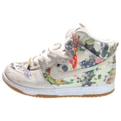 ×SUPREME SB DUNK HIGH OG QS FD8779-100 シュプリーム ダンク ハイカットスニーカー ベージュ US10/28.0cm Cランク