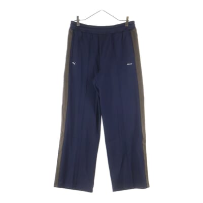 ×JJJJOUND T7 TRACK PANTS 635539-16 ジョウンド コットン サイドライン トラックパンツ ネイビー Sランク