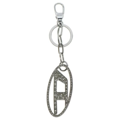 Dロゴ ラインストーン キーホルダー X09691 シルバー Bランク