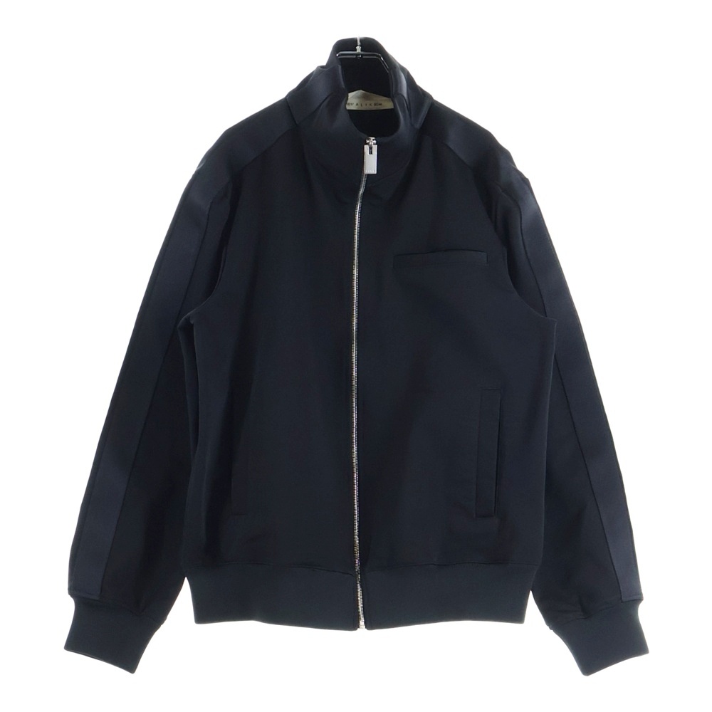 ストレッチツイル ジップアップジャケット バックロゴ ポリエステル ブラック Aランク