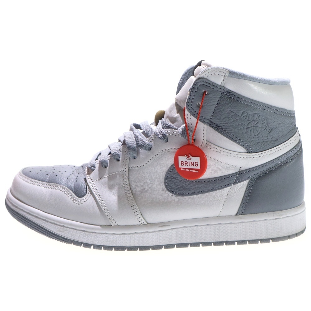 AIR JORDAN 1 RETRO HIGH OG WHITE CEMENT 555088-037 エアジョーダン1 ホワイトセメント ハイカットスニーカー US10/28cm ホワイト/グレー Aランク