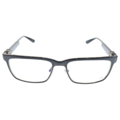 SLAPNUTS I サイドメタル スクエア メガネ アイウェア ブラック度有り Bランク