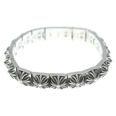 PYRAMID PLS LNK 3/8 ピラミッドプラスリンク ブレスレット シルバー Aランク