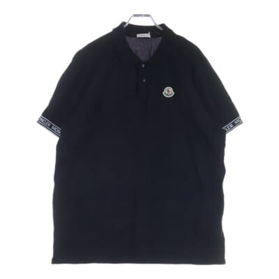 MAGLIA POLO ロゴワッペン付き 半袖シャツ ブラック G20918A00008 84556 Bランク