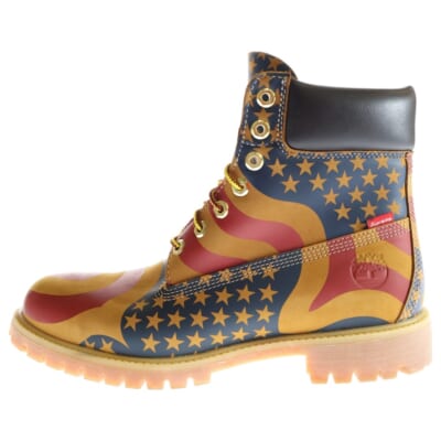 17AW× Timberland 6 Boot Stars & Stripes Wheat ティンバーランド 6 ブーツ スターズ&ストライプ ウィート ブラウン Aランク