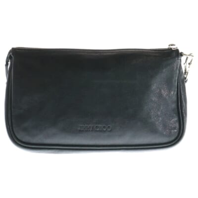 スタースタッズ レザー ミニハンドバッグ ブラック Bランク