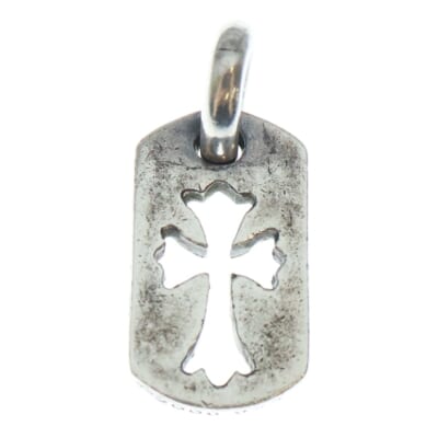 DT TNY CO CRS タイニーカットアウトクロスドッグタグ チャーム ペンダントトップ シルバー BCA252 Bランク