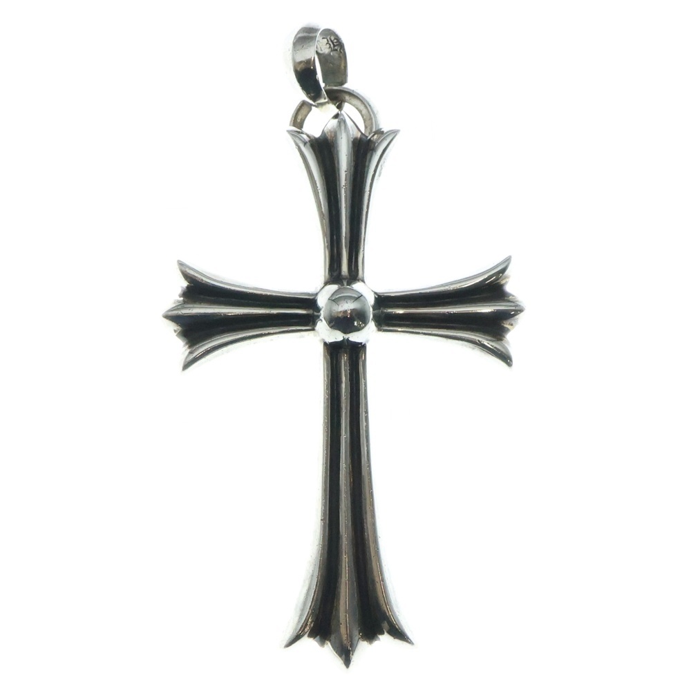 LG W BALE ラージCHクロス Wベイル ネックレストップ シルバー BCA393 Bランク