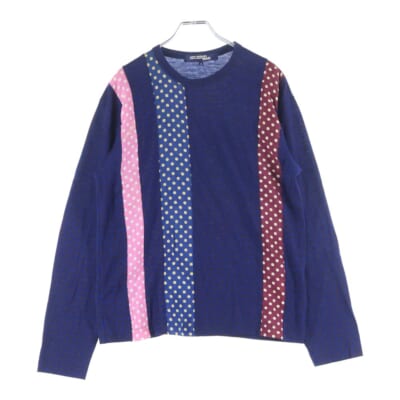 02AW 再構築 パッチワーク ロングスリーブTシャツ マルチ WG-T033 Bランク