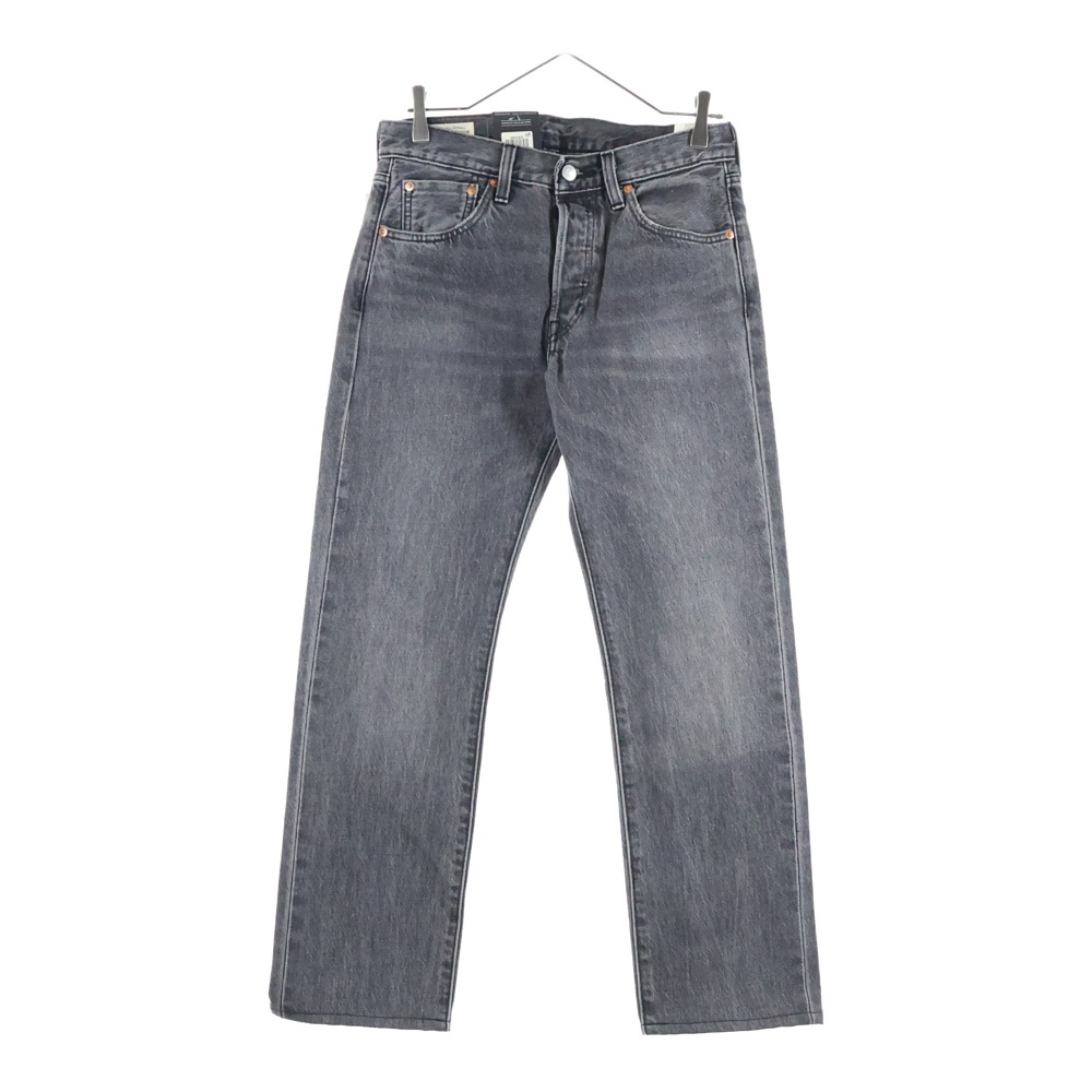 501 ボタンフライ ストレート セルビッジデニム 赤耳 ジーンズ パンツ ブラック Aランク