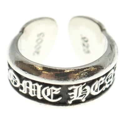 SM SCROLL LABEL スモールスクロールラベル リング シルバー BCA413 Bランク