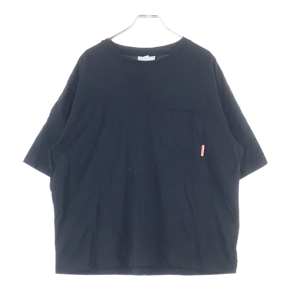 胸ポケット クルーネック半袖Tシャツ ブラック FN-UX-TSHI000009-CL0198 Aランク