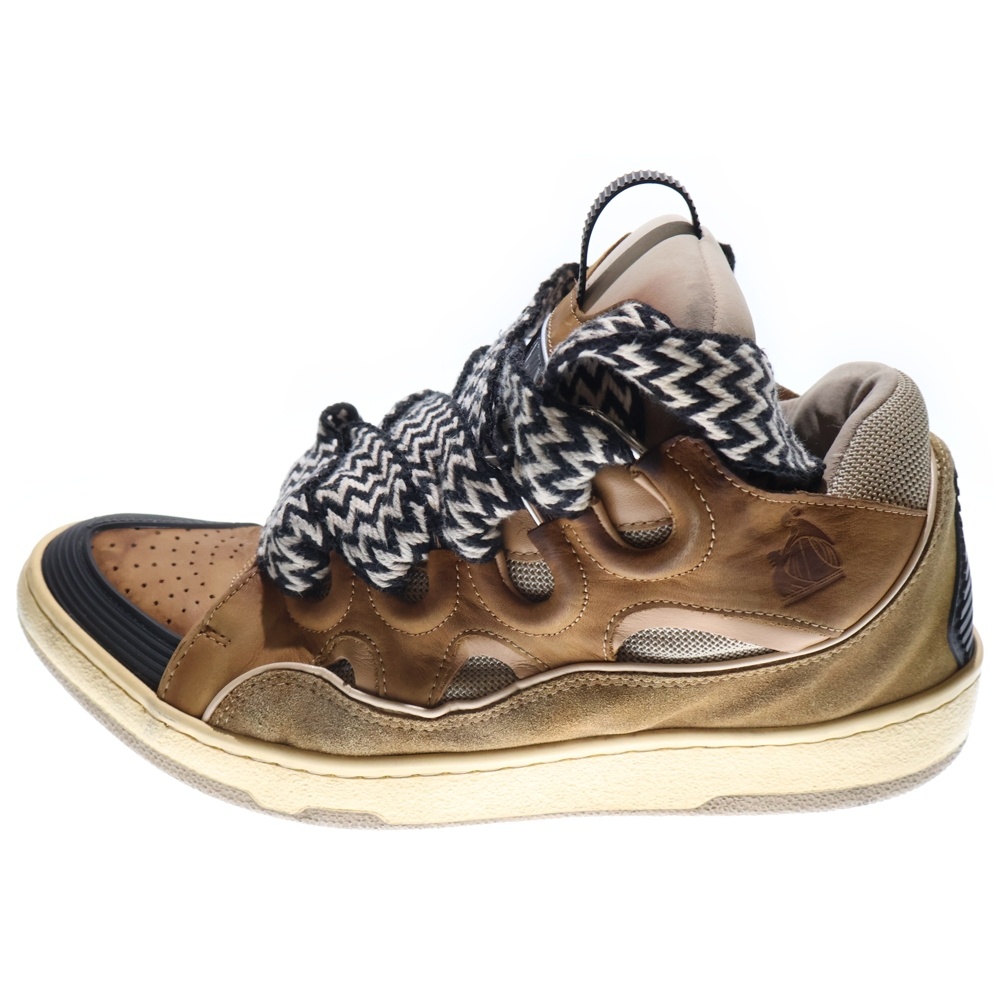 Curb Sneakers ビッグシューレース カーブ ローカットスニーカー ブラウン FMSKRK11DRAG21 Cランク