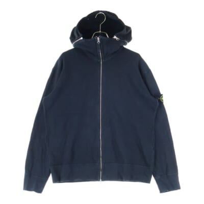 アームロゴワッペン付き ジップアップ フーディーパーカー ブラック 531561839 Cランク