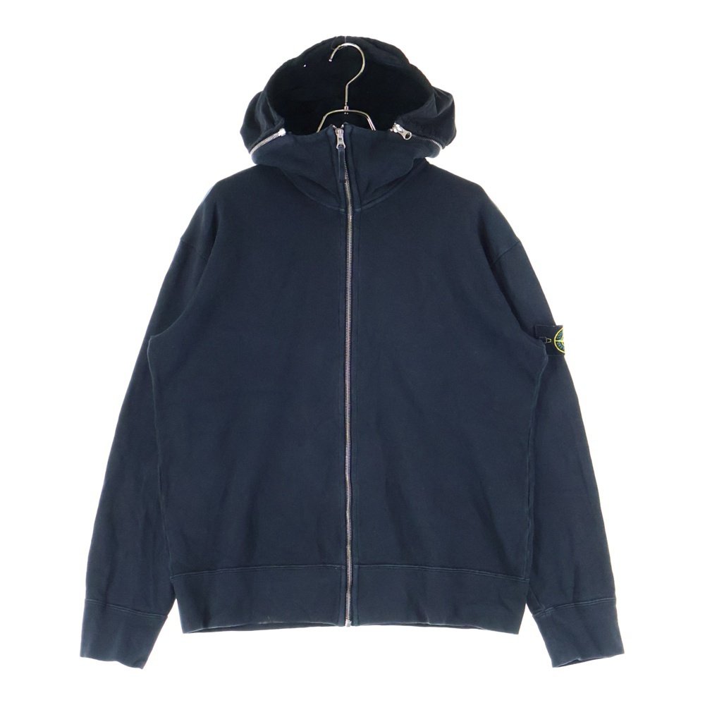 アームロゴワッペン付き ジップアップ フーディーパーカー ブラック 531561839 Cランク