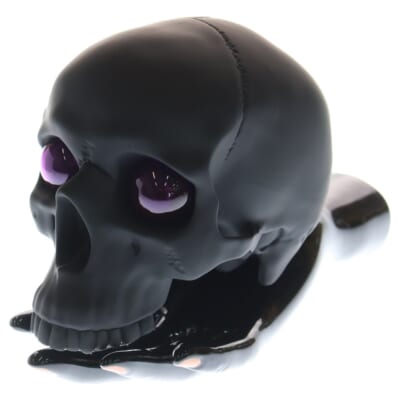 × MEDICOM TOY PERKS AND MINI UCZ02-2 メディコムトイ スカルランプ 照明 ブラック Sランク