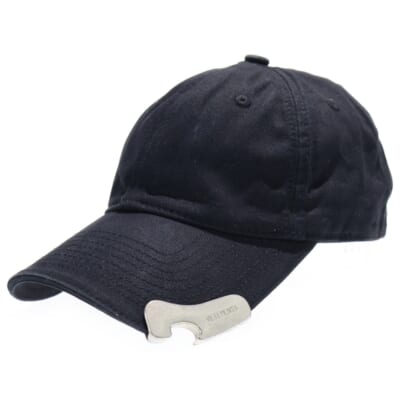 Bottle Opener Cap ボトルオープナー付き ベースボールキャップ ブラック UA65CA140B Aランク
