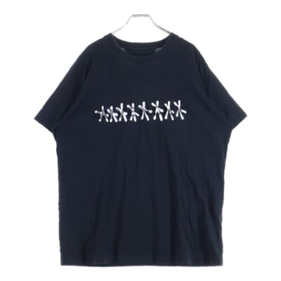 タグエフェクト クルーネック 半袖Tシャツ カットソー ブラック BM718P3Y6B Bランク