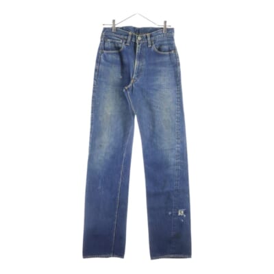 50S 501ZXX ボタン裏ツメ刻印 BIG E 革パッチ ジップフライ デニムパンツ インディゴブルー Cランク