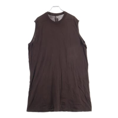 クルーネック タンクトップ カットソー ブラウン Bランク