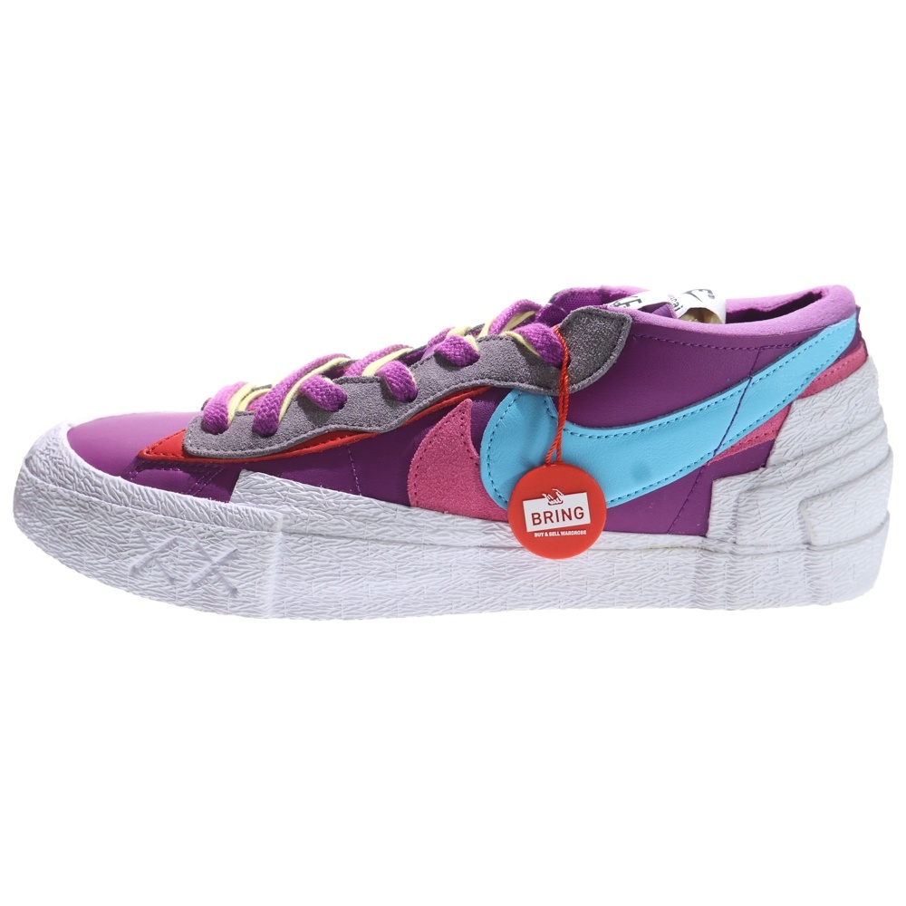 ×sacai ×KAWS BLAZER LOW サカイ カウズ ブレーザー ローカットスニーカー パープル US10/28.0cm DM7901-500 Sランク