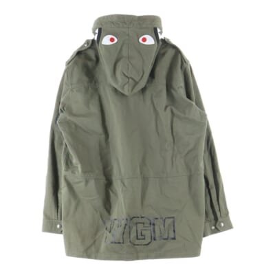 Shark Hooded Jacket シャークフード フーデッド ミリタリージャケット カーキ 001LJE801026X Bランク