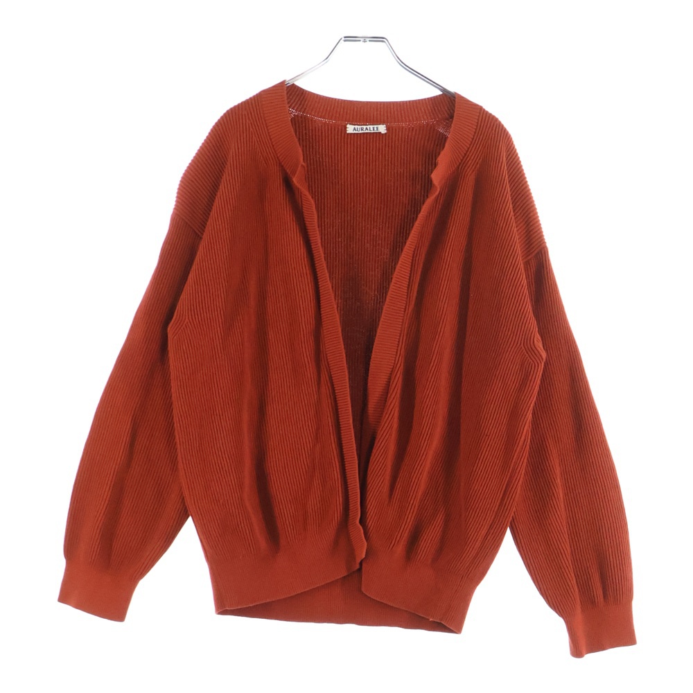 SUPER HARD TWIST RIB KNIT CARDIGAN ツイストリブ 長袖カーディガン オレンジ A8SC01TR Bランク