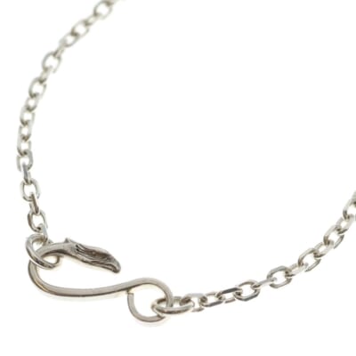 イーグルフック細角チェーンネックレス シルバー Bランク