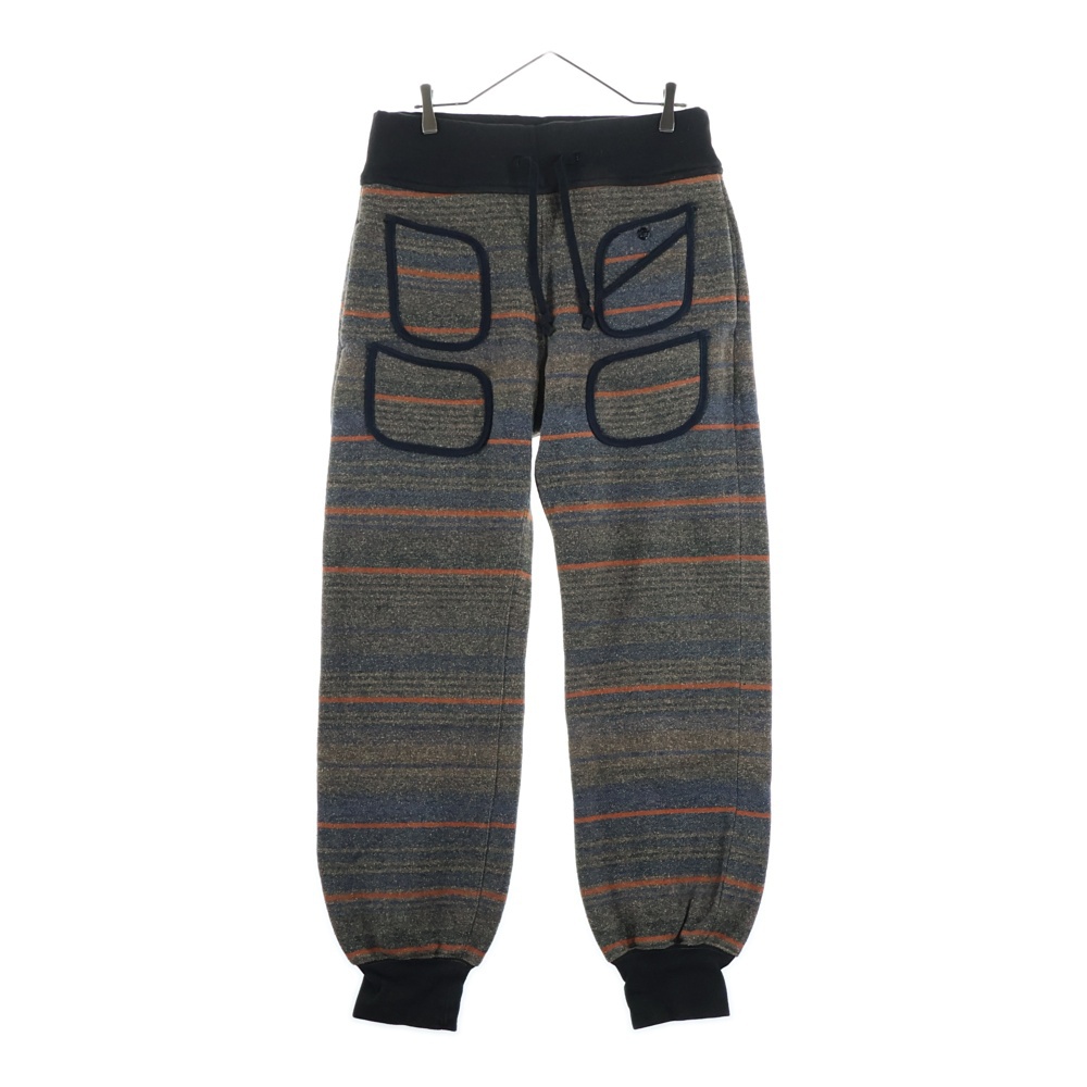 ブランケットデザイン 4ポケット スウェットパンツ ブラウン/オレンジ K1410LP224 Bランク