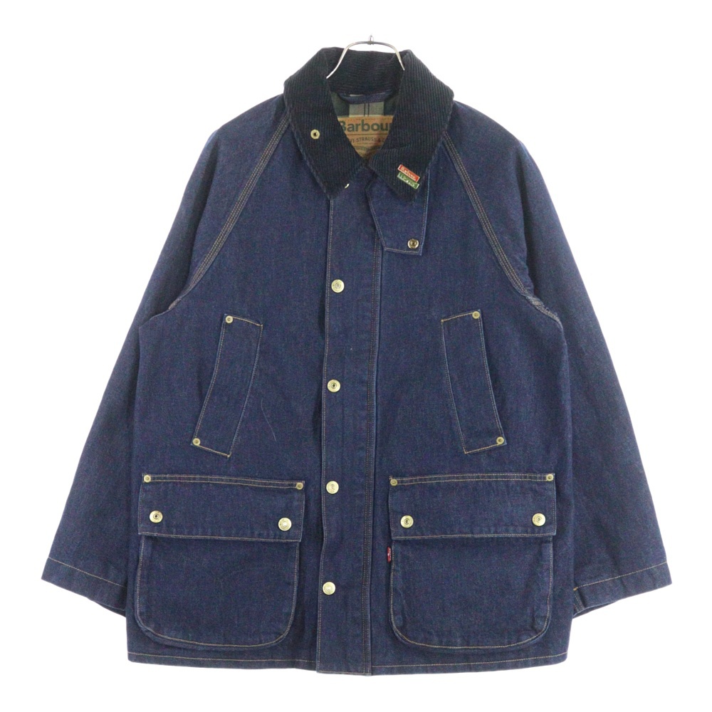 ×Barbour Bedale Denim Jacket バブアー ビデイル デニム ジャケット インディゴ PO-2100123124 Aランク
