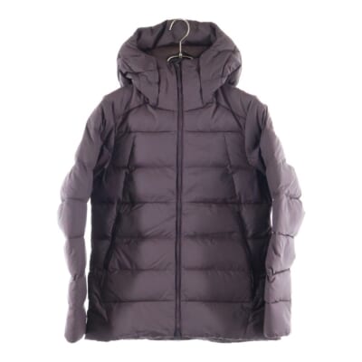 WMNS SOLIUM HOODY ウィメンズ ソリウム フーディー ナイロン ダウンジャケット バーガンディ X000005659 Bランク