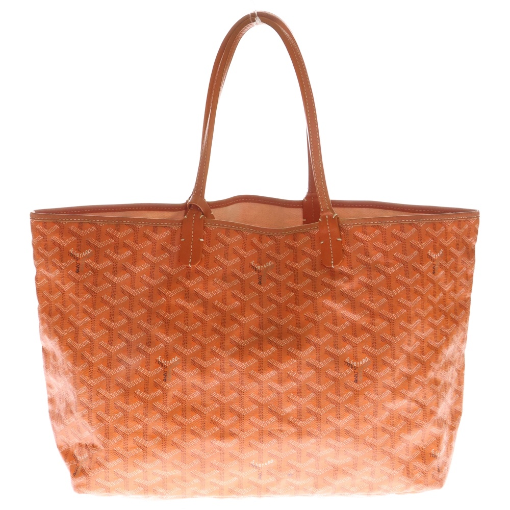 サンルイPM トートバッグ ハンドバッグ オレンジ PVC Bランク