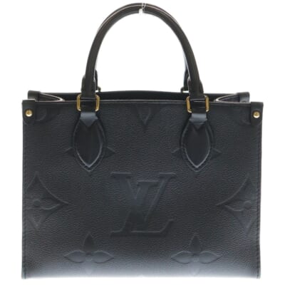 モノグラムアンプラント オンザゴーBB ノワール 2WAY レザーハンドバッグ ショルダーバッグ ブラック M46993 Bランク