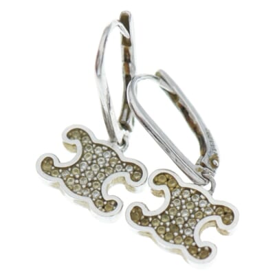 トリオンフ ラインストーン ピアス シルバー Bランク