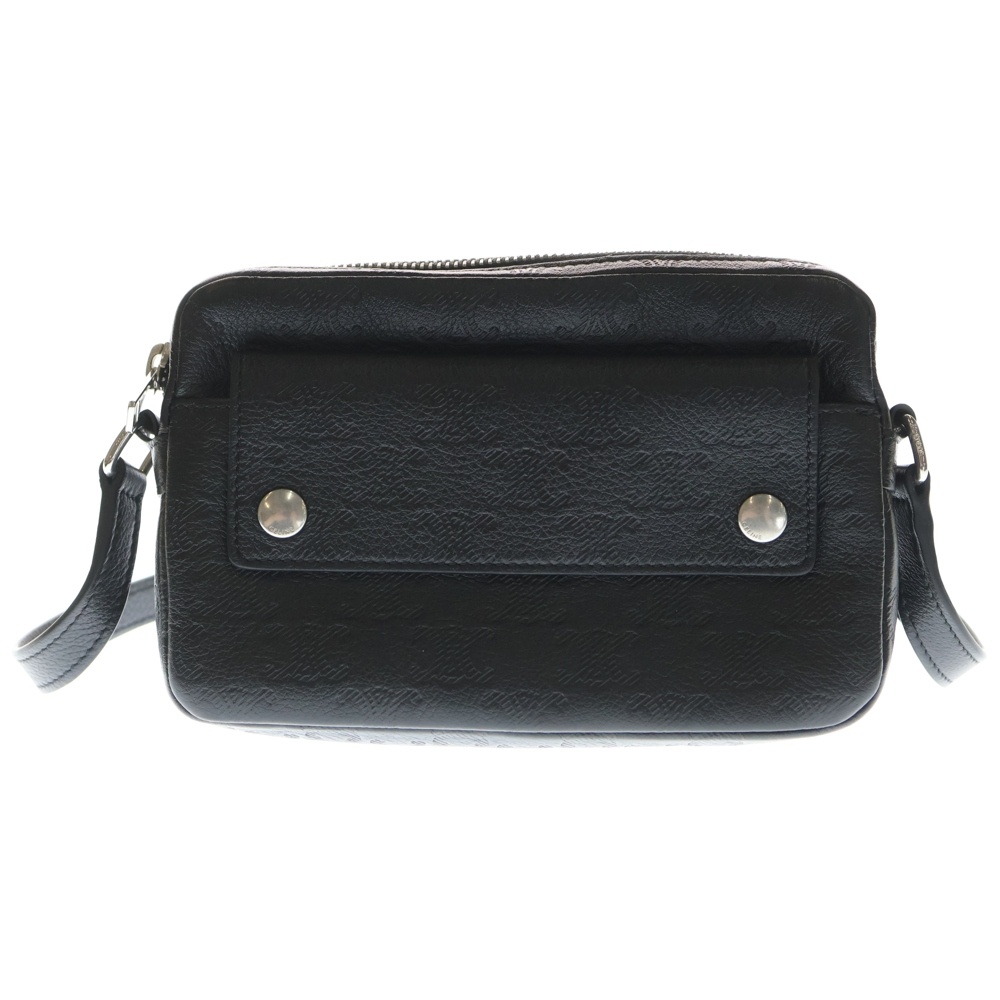 トリオンフ ミニ カメラバッグ ショルダーバッグ ブラック レザー 119243GDW.38SI シルバー金具 Aランク