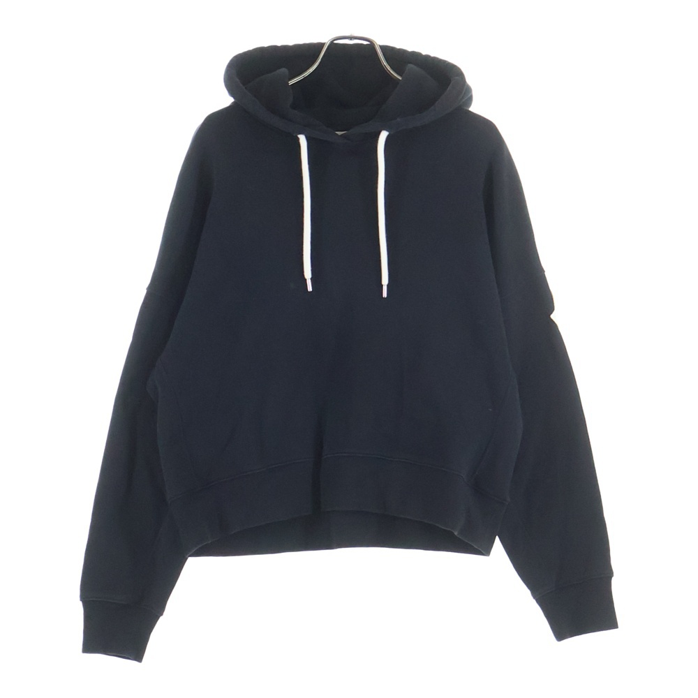 20AW ワッペン バックロゴプリント プルオーバースウェットパーカー フーディー ブラック F20938G75210 V8186 Bランク