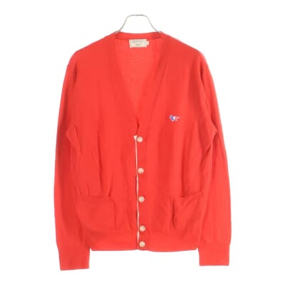 トリコワッペン ウール カーディガン レッド KMK-28520-B Bランク