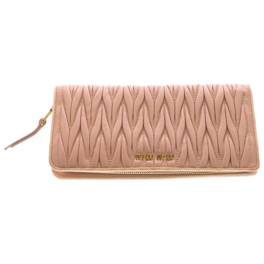 ミュウミュウ マテラッセ ロングウォレット 長財布 カードケース