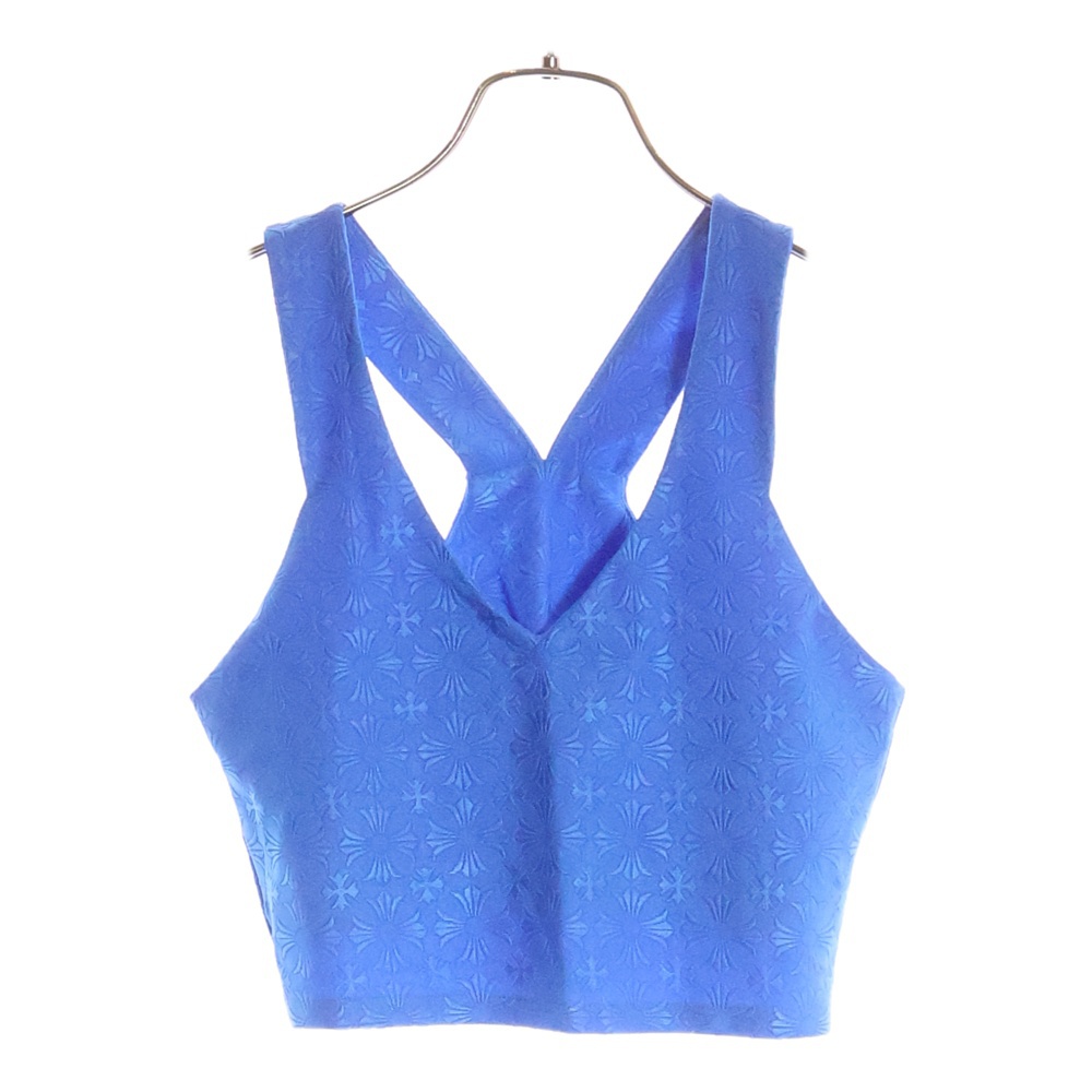 CHプラス総柄リブタンクトップ ブルー レディース Sランク