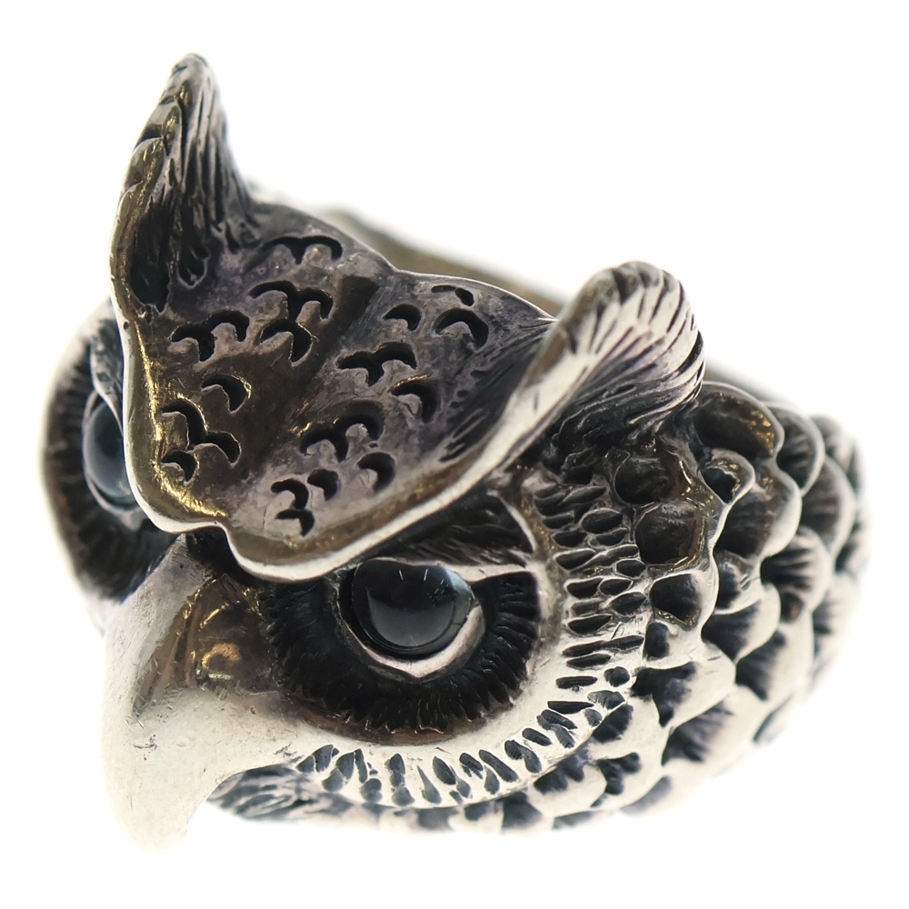 OWL RING オウルリング ミディアムサイズ ブルーストーン シルバー Bランク
